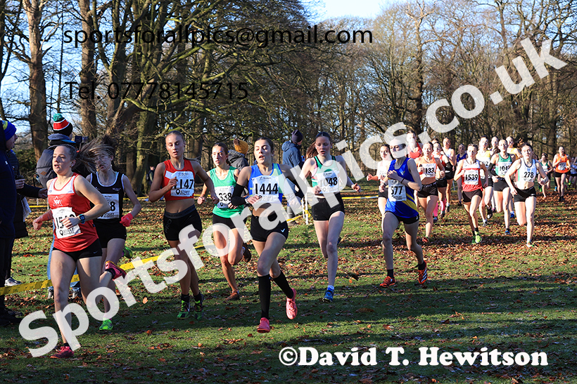 Womens under-17s 2025 Northern Cross Country Champs, Tatton Park, Knutsford, Cheshire. Photo: David T. Hewitson/Sports for All Pics
